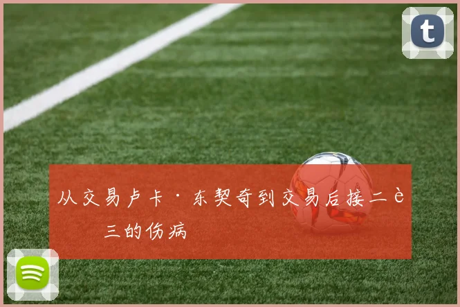 从交易卢卡·东契奇到交易后接二连三的伤病