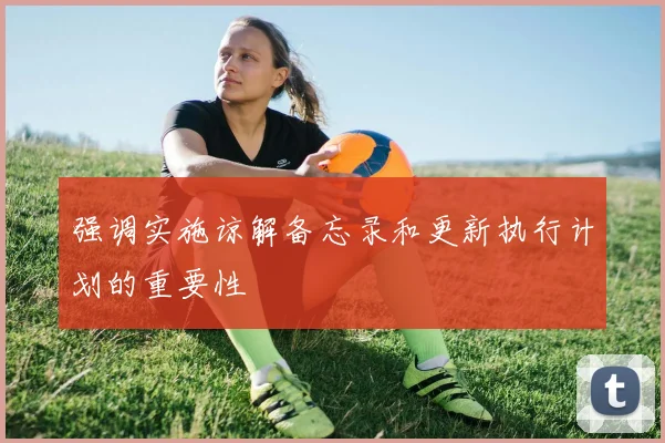 强调实施谅解备忘录和更新执行计划的重要性